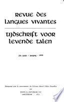 Revue des langues vivantes