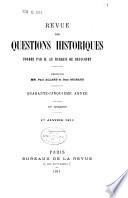 Revue des questions historiques