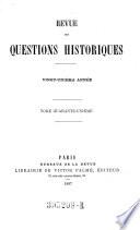 Revue des questions historiques