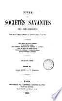Revue des Societes Savantes des Departements.Deuxieme Serie.TOME II.Annee 1859-2 Semestre