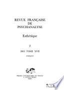Revue française de psychanalyse