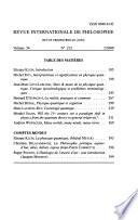 Revue internationale de philosophie