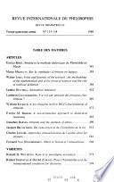 Revue internationale de philosophie