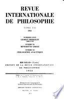 Revue internationale de philosophie