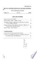 Revue internationale de philosophie