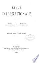 Revue internationale, sous la direction de A. de Gubernatis