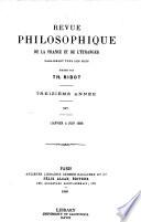 Revue philosophique de la France et de l'étranger