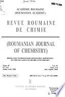 Revue Roumaine de Chimie