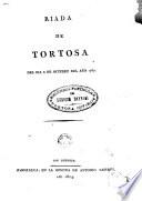 Riada de Tortosa del día 8 de octubre del año 1787