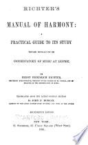 Richter's Manual of Harmony