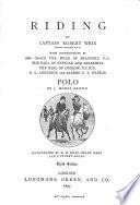 Riding, by R. Weir [and others]. Polo, by J.M. Brown