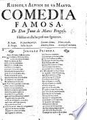 Riesgos, y alivios de un Manto. Comedia famosa