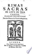 Rimas sacras. Primera parte