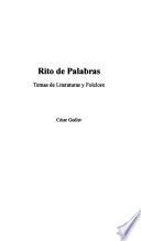Rito de palabras