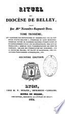 Rituel du Diocèse de Belley