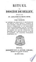 Rituel du diocèse de Belley, publ. par. A.-R. Devie