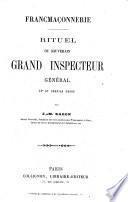 Rituel du souverain grand inspecteur général