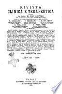 Rivista clinica e terapeutica