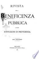 Rivista della beneficenza pubblica e delle istituzioni di previdenza