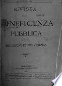 Rivista della Beneficenza Publica del Istituzioni di Previdenzia ...