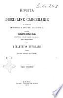 Rivista di discipline carcerarie in relazione con l'antropologia, col diritto penale, con la statistica