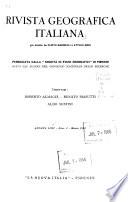 Rivista geografica italiana