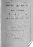 Rivista sperimentale di freniatria e medicina legale delle alienazioni mentali