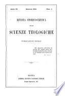 Rivista storico-critica delle scienze teologiche