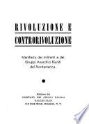 Rivoluzione e controrivoluzione