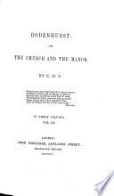 Rodenhurst; or, the Church and the Manor. By E. M. S. [i.e. Elizabeth M. Stewart.]