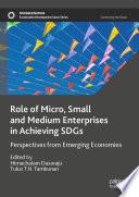 Role of Micro, Small and Medium Enterprises in Achieving SDGs