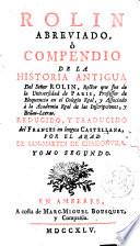 Rolin abrevidado o Compendio de la Historia antigua