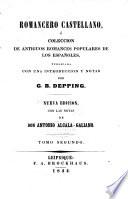Romancero Castellano o coleccion de antiquos romances populares de los Españoles