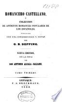 Romancero Castellano, ó coleccion de antiquos romances populares de los Españoles