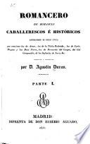 Romancero de romances caballerescos é históricos anteriores al siglo XVIII