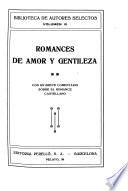 Romances de amor y gentileza