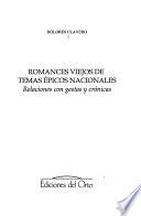Romances viejos de temas épicos nacionales