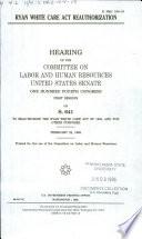 Ryan White Care Act Reauthorization