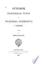 Sýnisbók íslenzkrar tungu og íslenzkra bókmennta i fornöld