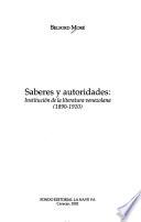 Saberes y autoridades