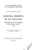 Sabiduría primitiva de los italianos