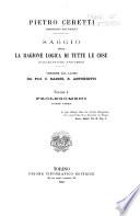 Saggio circa la ragione logica di tutte le cose
