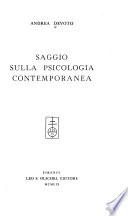 Saggio sulla psicologia contemporanea