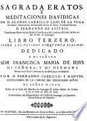 Sagrada Eratos y meditaciones dauidicas