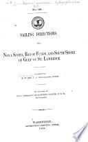 Sailing Directions for Nova Scotia, Bay of Fundy, and South Shore of Gulf of St. Lawrence