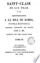 Saint-Clair de las Islas; ó Los desterrados a la isla de barra, 3