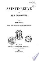 Sainte-Beuve et ses inconnues