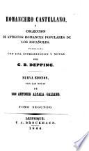 Sammlung der besten alten spanischen historischen, Ritter- und Maurischen Romanzen. Geordnet und mit Anmerkungen und einer Einleitung versehen von Ch. sic B. Depping