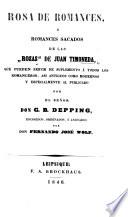 Sammlung der besten alten spanischen historischen, Ritter- und Maurischen Romanzen. Geordnet und mit Anmerkungen und einer Einleitung versehen von Ch. sic B. Depping