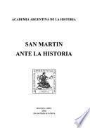 San Martín ante la historia